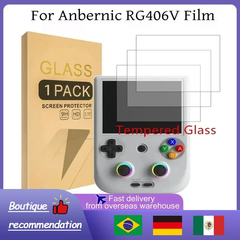 Portable Anbernic RG406V Tempered Glass Screen Protector Film Retro Console Screen RG406V Protector Glass Films Accessories Gift