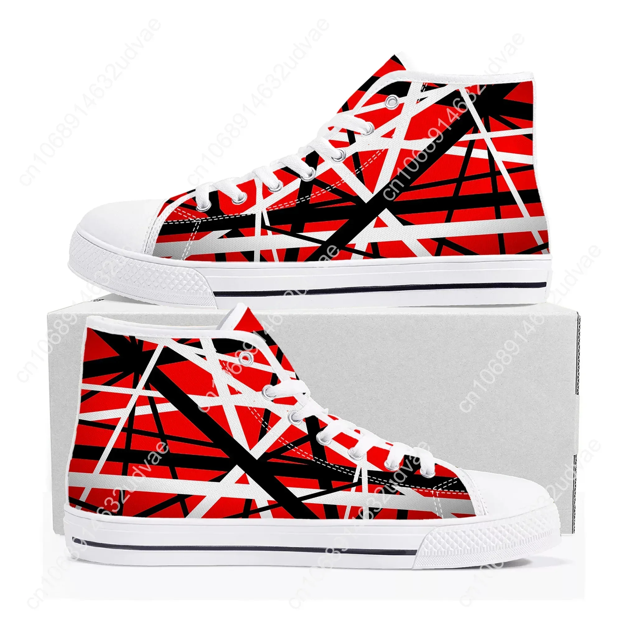 Van Evh 5150 Stripes Halen High Top Sneakers Men Women High Quality Canvas Sneaker 1984 Casual Couple Shoes Custom Shoe