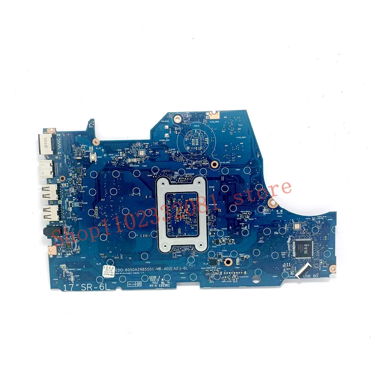 Carte mère L63555-601 L63555-001 6050A2985501-MB-A02(A2)-6L Pour HP 17-CA Ordinateur Portable Carte Mère Avec A4-9125 / A6-9225 CPU 100% Testé