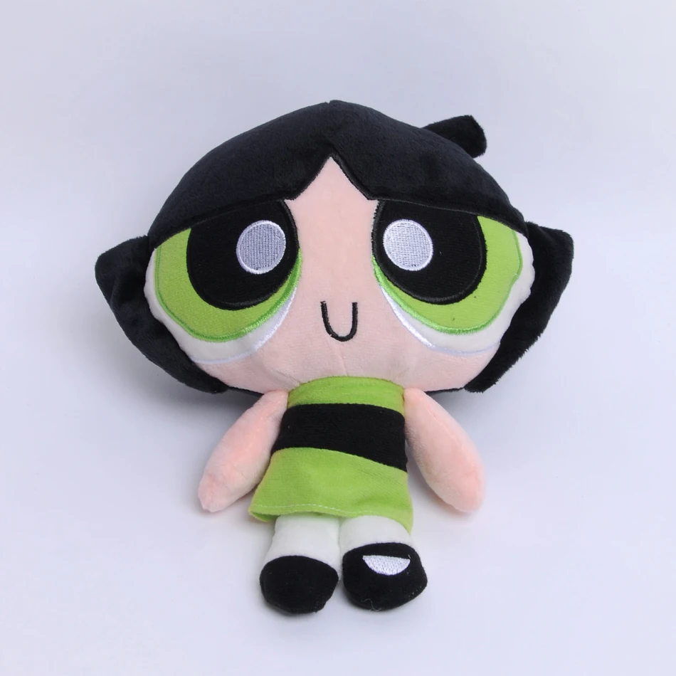 New 3pcs/lot 20cm Cartoon anime Powerpuff Girls Plush Toys Cute Blossom Buttercup Bubbles stuffed Plush dolls Gifts For Childr