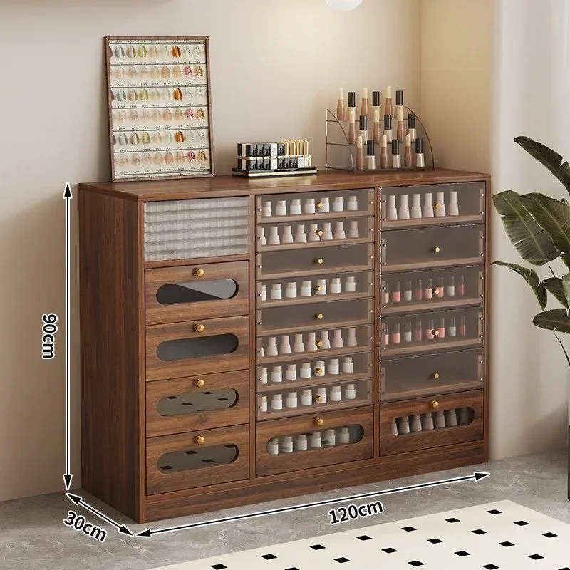 HYS Nail Art Display Cabinet Art Cabinet Polish Storage Cabinet Art Shop Nail Oil Locker 2