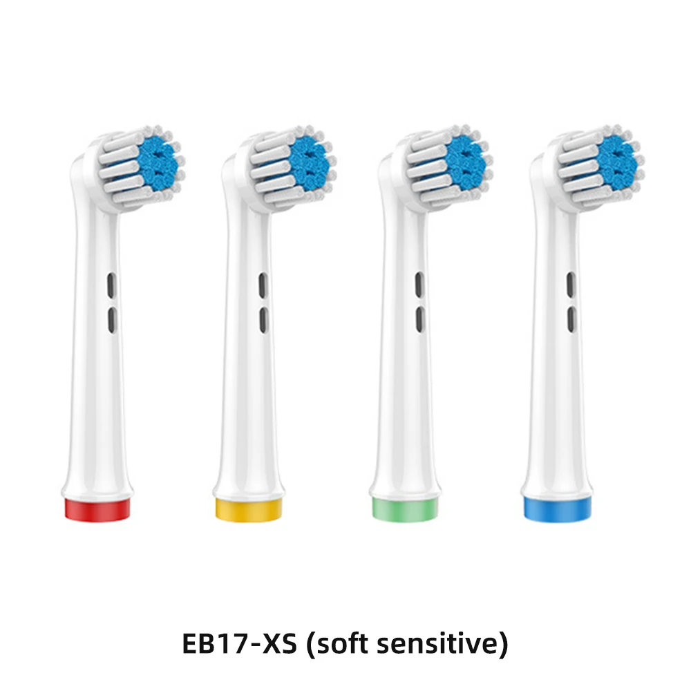 Cabeças de Substituição Escova Elétrica, Escova de Dente Sensível Suave para Oral B, Bicos Toothbrush, EB17-XS, 8 Pcs, 12 Pcs, 16 Pcs, 20Pcs