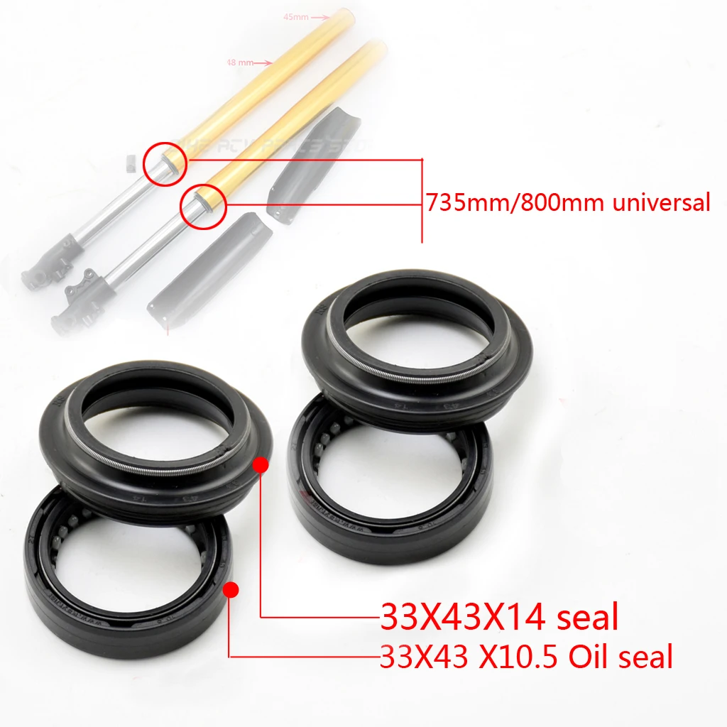 

Сальник мотоцикла, пылезащитное уплотнение для 800 мм/735 мм/870 мм, перевернутая передняя вилка, амортизатор, подвеска, грязевой питбайк, мотокросс