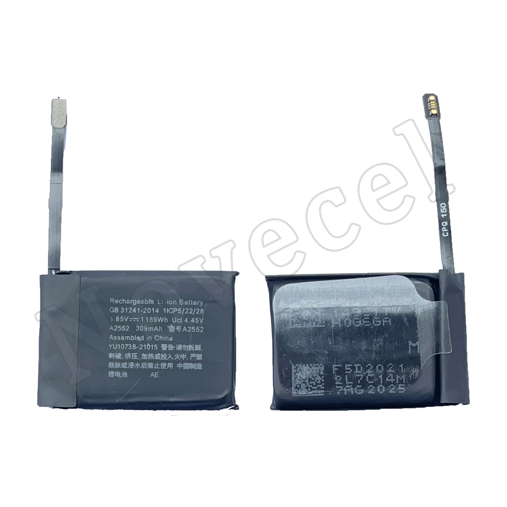 Novecel 5pcs Watch Battery Replacement For Apple Watch Series 1 2 3 4 5 6 SE 7 8 Ultra 38mm 40mm 41mm 42mm 44mm 45mm 49mm Parts