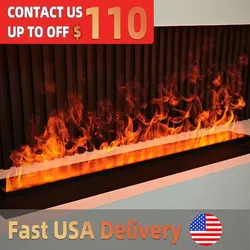 Electric Water Vapor Atomized Fireplace Customized Room TV Stand Decoration Humidifier 3D Vapour Fog Steam Flame Indoor