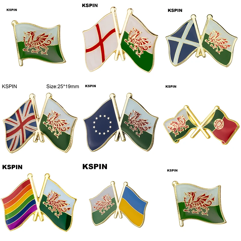 

WALES Flag Laple Pin Badge Brooch