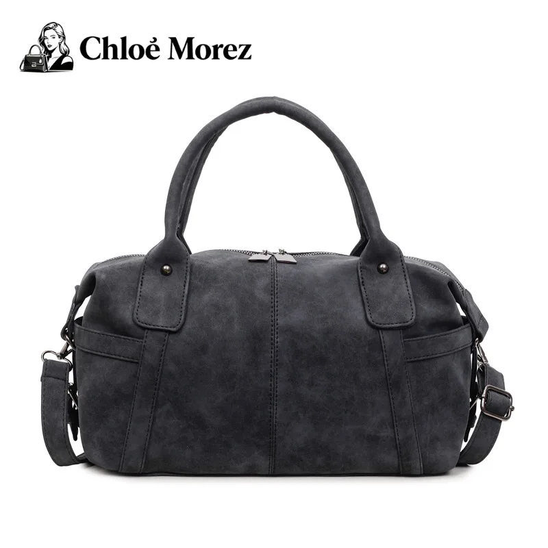 

Large Capacity Women's Travel Bag Handheld Vintage Minimalist Commuter Tote Single-Shoulder Crossbody Bag