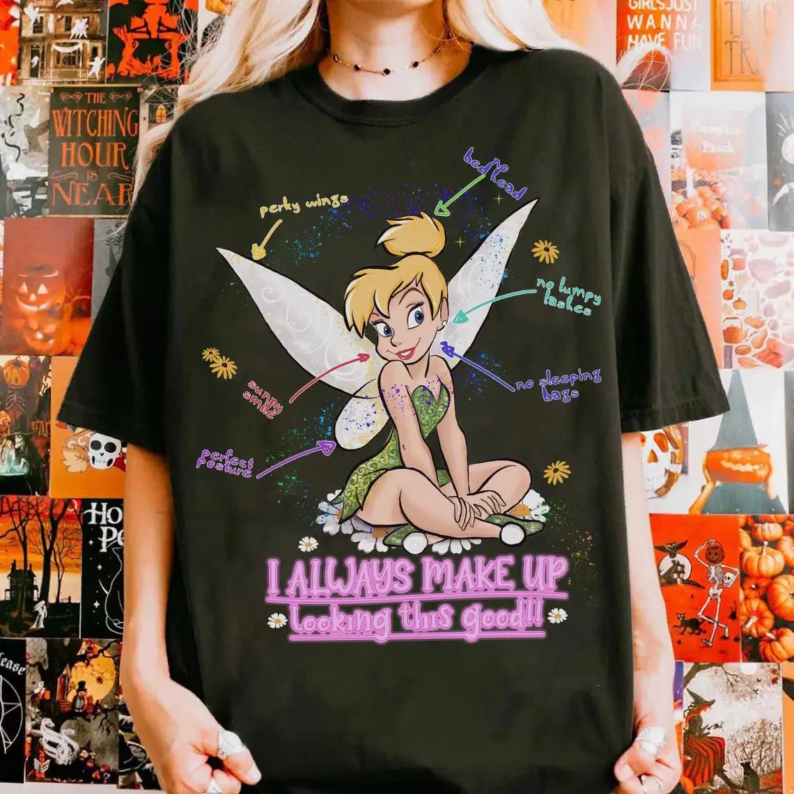 

Disney Peter Pan Movie Tinkerbell Fairy T-shirt Disney Princess Tinkerbell T-shirt, Disneyland Family Shirt Magic Kingdom Shirt
