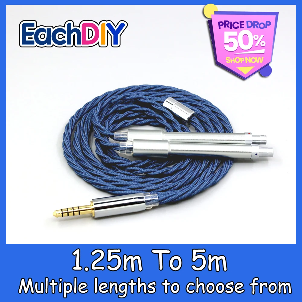 99% Pure Silver OCC Graphene Alloy Full Sleeve Earphone Cable For T+A (Theory + Application) Solitaire P P-SE Headphone LN009072