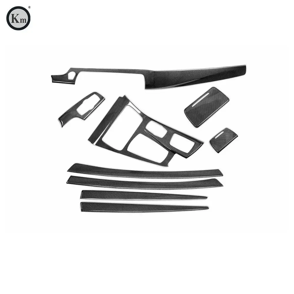 

KM for Carbon Fiber Car Interior Parts Car Interior Trim Dashboard Trim for BW F10 F18 5series 2011-2017