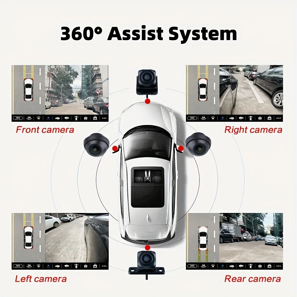 

360° Panoramic Night Vision Camera - AHD720P and 1080P Backup Camera for Android-Based Car Radios