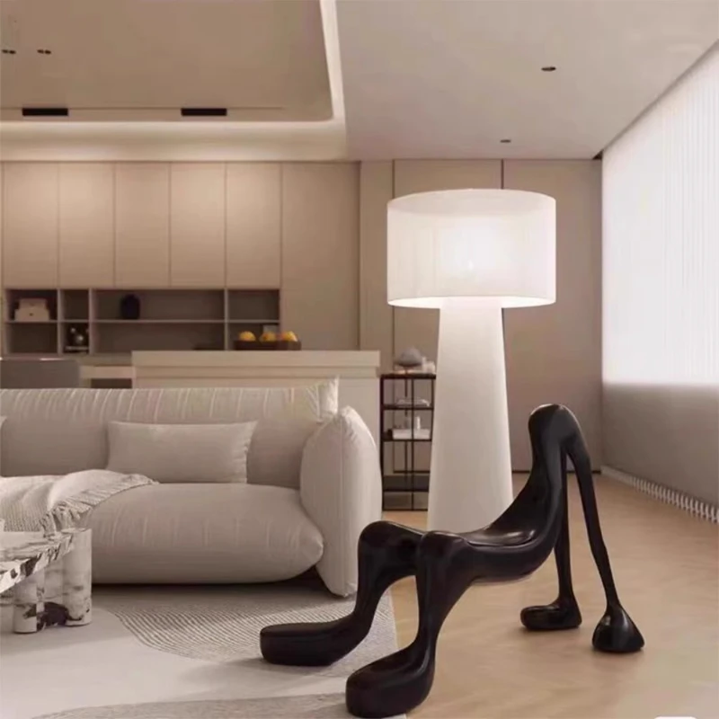 

Designer creative abstract fiberglass Mickey recliner model room living room special-shaped monster four-legged Furniture Home