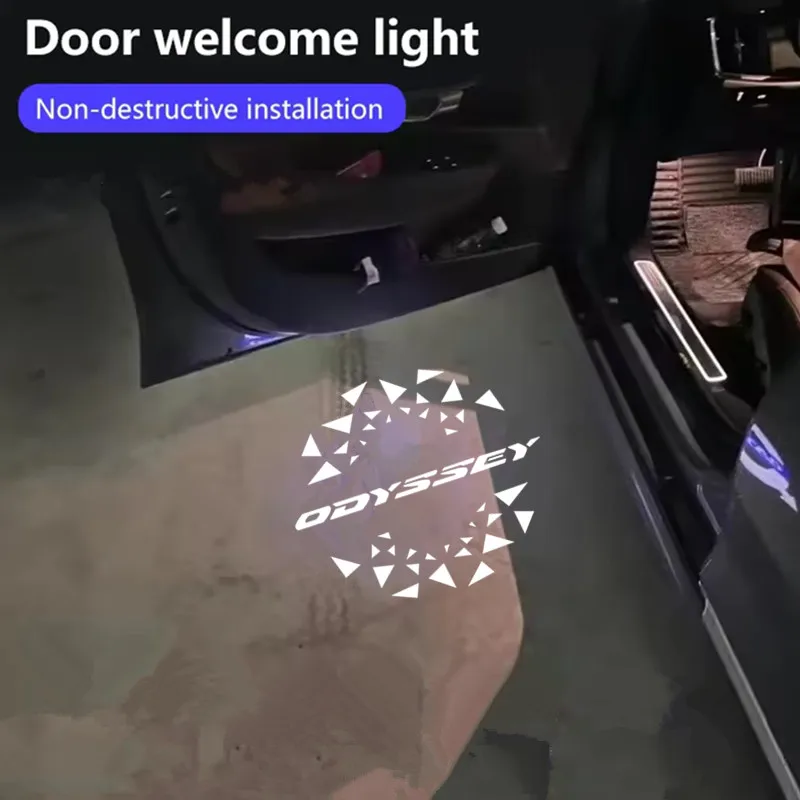 

LED Car Door Welcome Logo Light For Honda CR-Z Spirior Elysion Odyssey Accord 9Th 10Th Gen Courtesy Projector Ghost Shadow Lamp