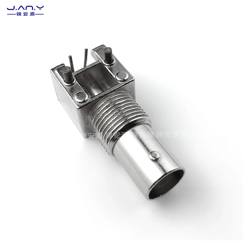 Puur Koper Bnc Coaxiale Vrouwelijke Basis Gelast Pcb Paneel Vast Gebogen Socket Q9 Hoofd Video Signaalconnector Horizontaal