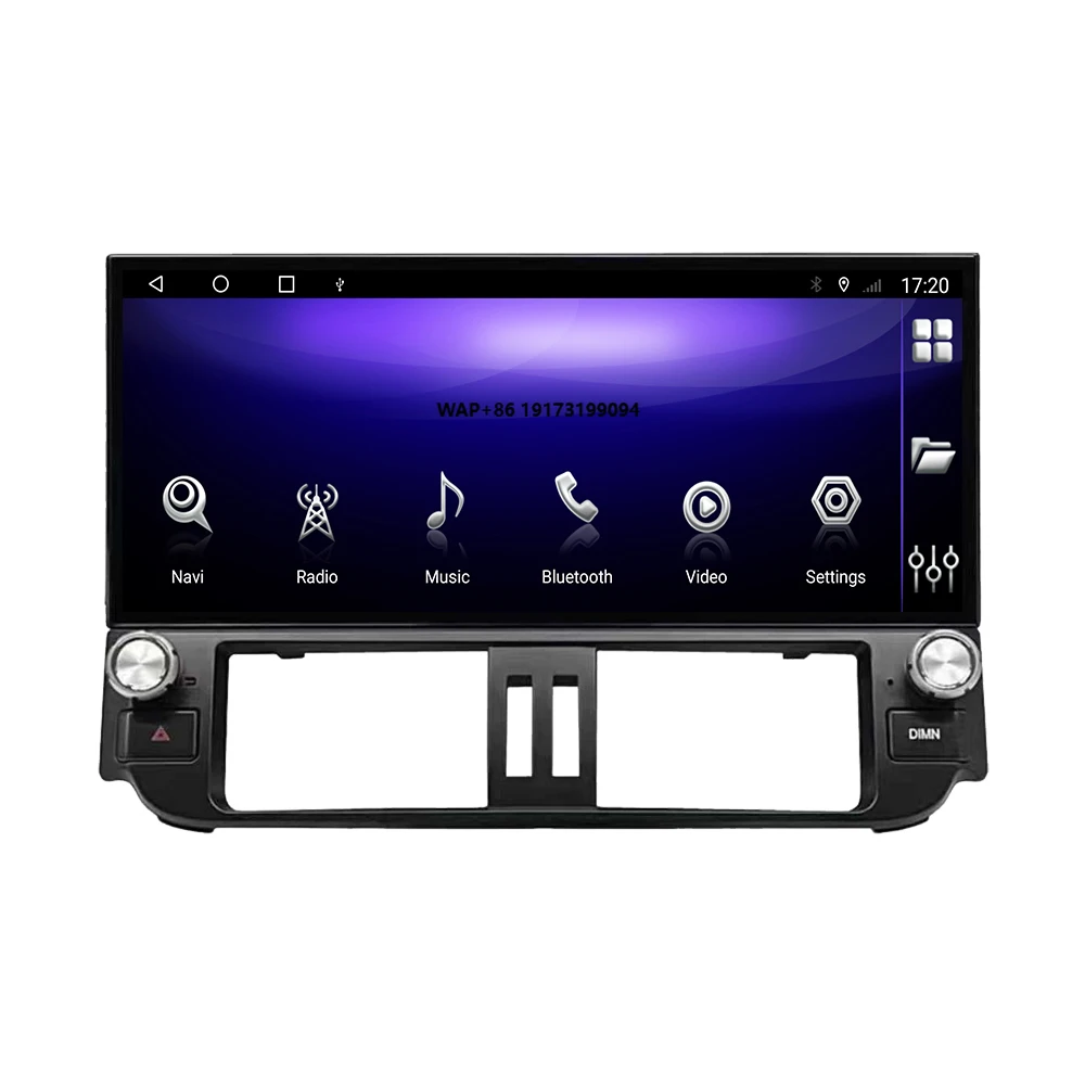 

12,3-дюймовый автомобильный радиоприемник Android 13 для Land Cruiser Prado 2010-2013, GPS-навигация, мультимедийное видео, стерео Carplay