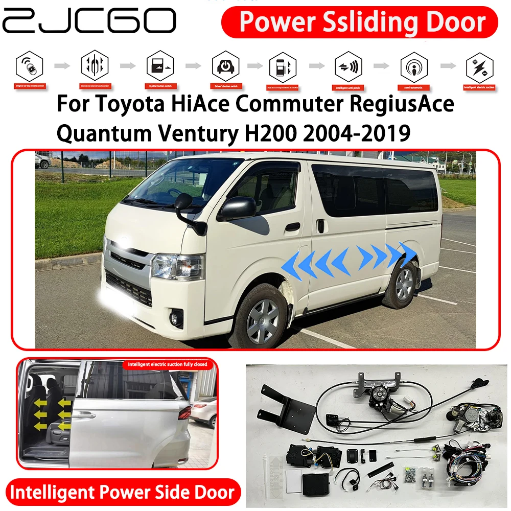 for Toyota HiAce Commuter RegiusAce Quantum Ventury H200 2004-2019 MPV Electric Left Right Sliding Side Door Motor Retrofit Kit