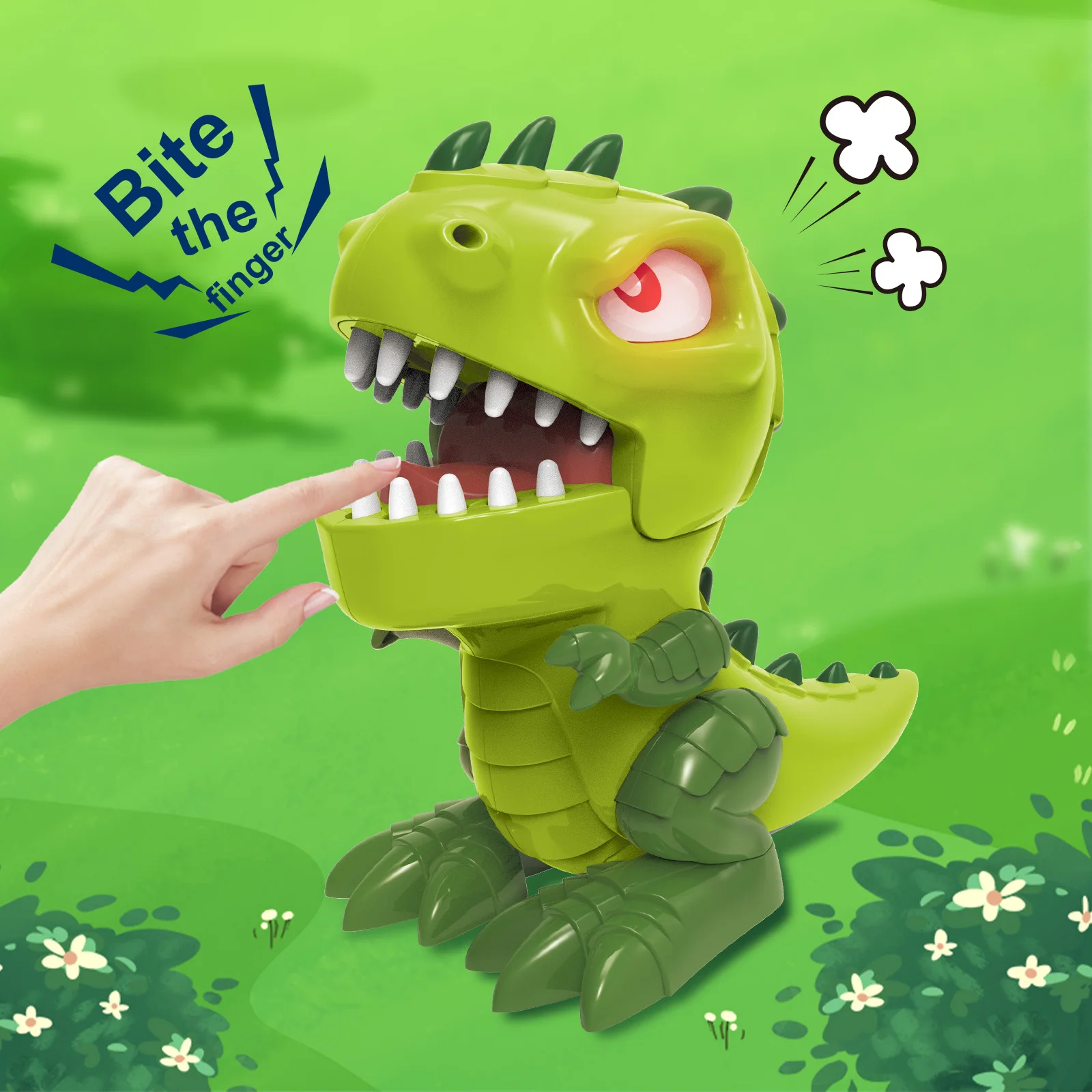 Dinosaurs Teeth Game for Kids Party, Dentist Biting Finger Games Push Tooth Down Game Funny Toys Dinosaur Toys Birthday Gifts