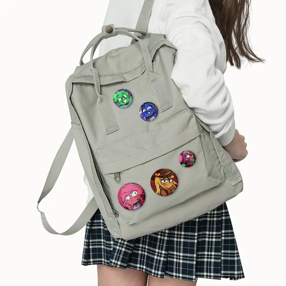 M-Mundo T-Torajo HD Print Badges Pretty Round Display Brooches IP merchandise 32mm 58mm 75mm 44mm 25mm