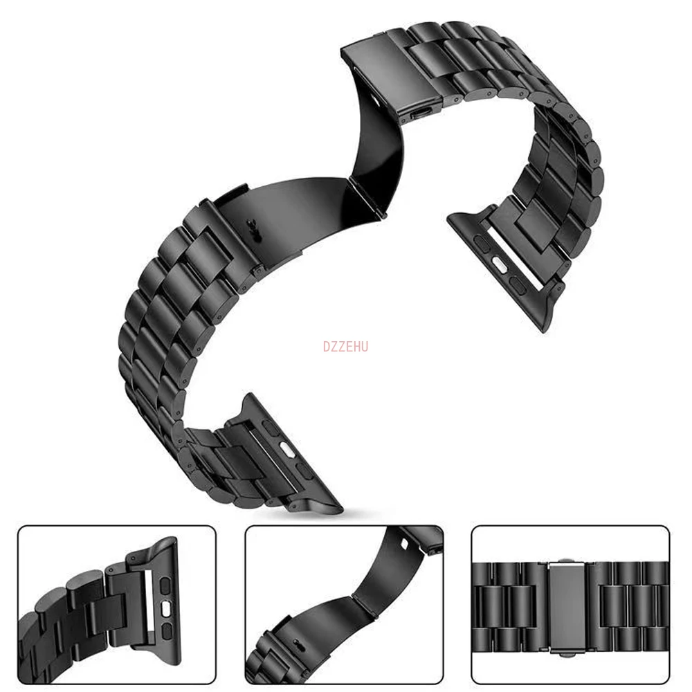 Metalen Roestvrijstalen Band Voor Apple Watch Band Ultra 2 49Mm 45Mm 44 46Mm 42 40 38Mm Horlogeband Iwatch Serie 10 9 8 7 6 5 Se2