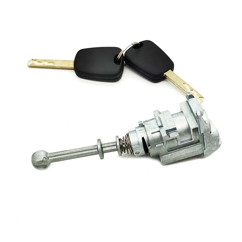 Front Left Door Lock Cylinder Barrel with 2 buttons for Citroen C4 2004-2011 Picasso 2006-2008