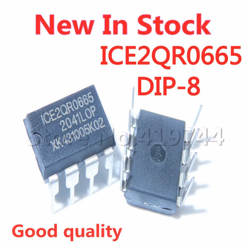 5PCS/LOT 100% Quality ICE2QR0665 2QR0665 DIP-8 Power Chip In Stock New Original