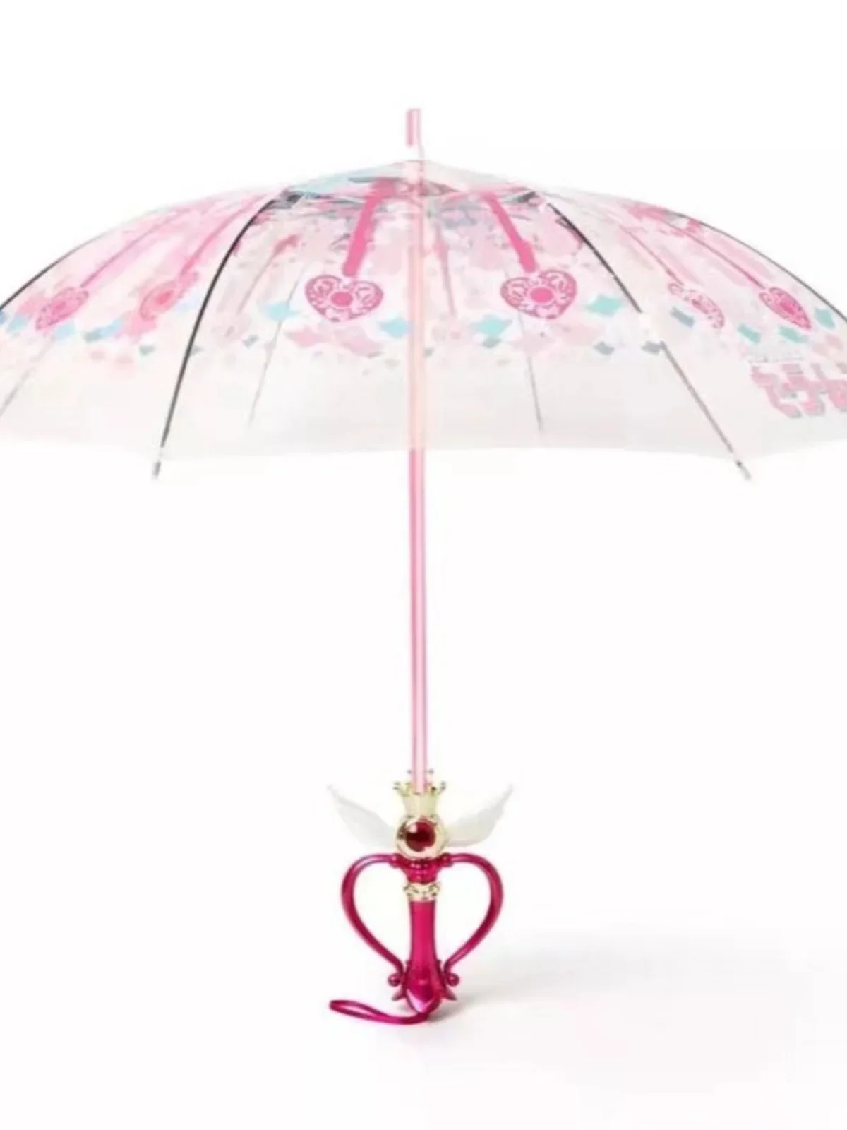 Parasol Sailor Moon świecący przezroczysty magiczny kij w świetle księżyca Led lekki parasol kostium pokaz Cosplay rekwizyty prezent zabawki