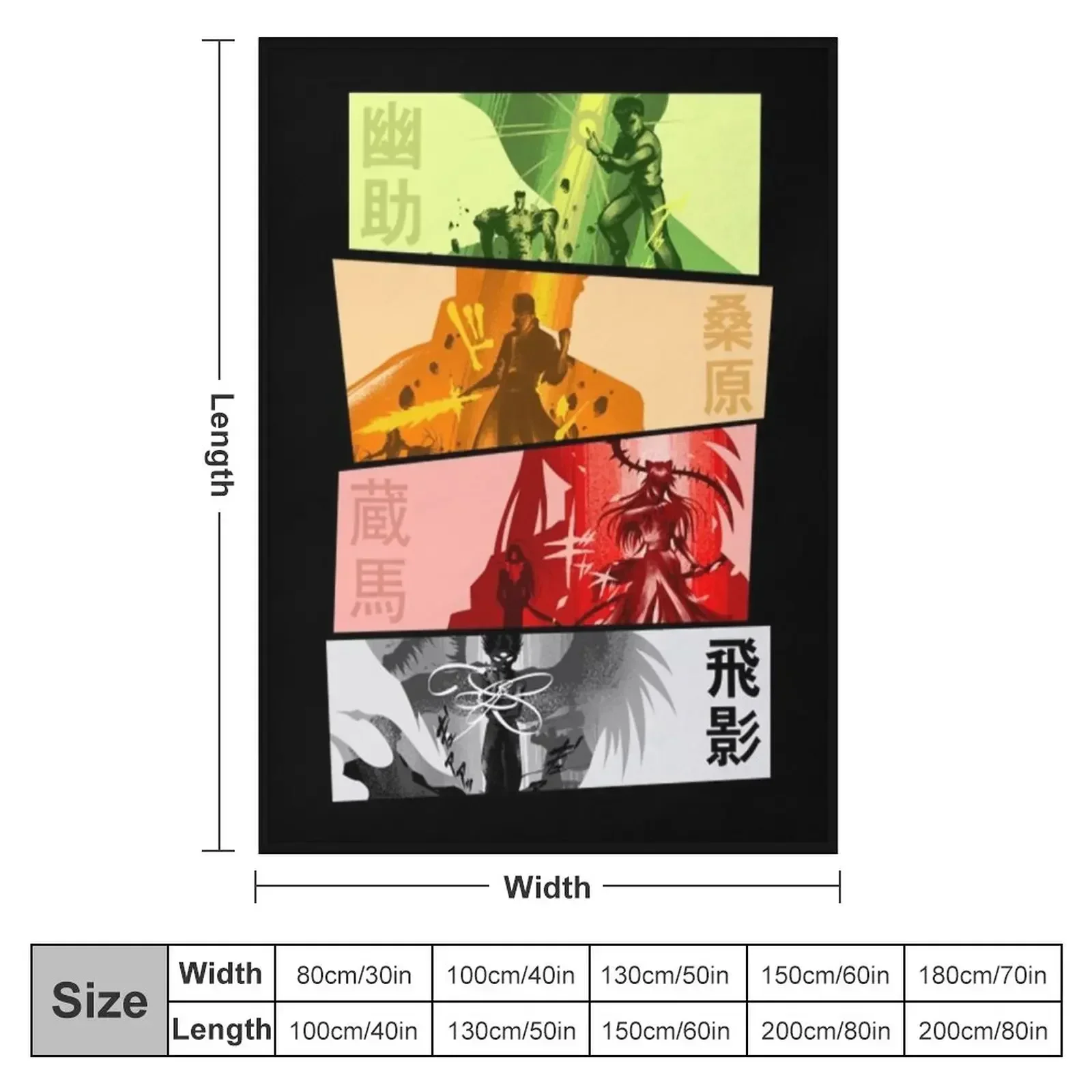 Yu Yu Hakusho T-ShirtYu Yu Hakusho Set Throw Blanket Decorative Sofa Luxury Throw Vintage Tourist Blankets