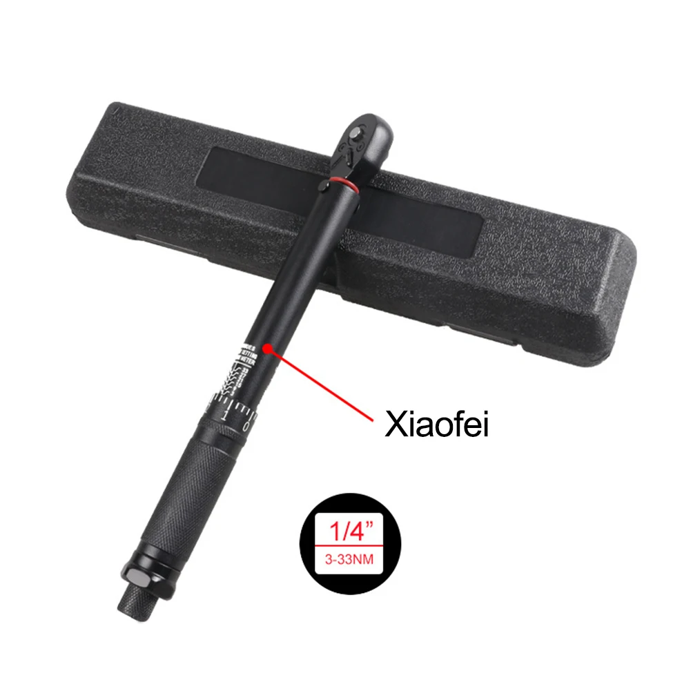 Quick Release Adjustable Click Torque Wrench 1/4 1/2 Inch Drive Ratchet Spanner Set With Case For Auto Bike Maintenance Tool
