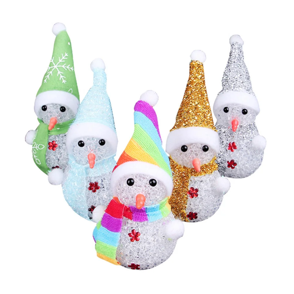 

Christmas Snowman Night Light Decoration Party Decorations Glitter Table