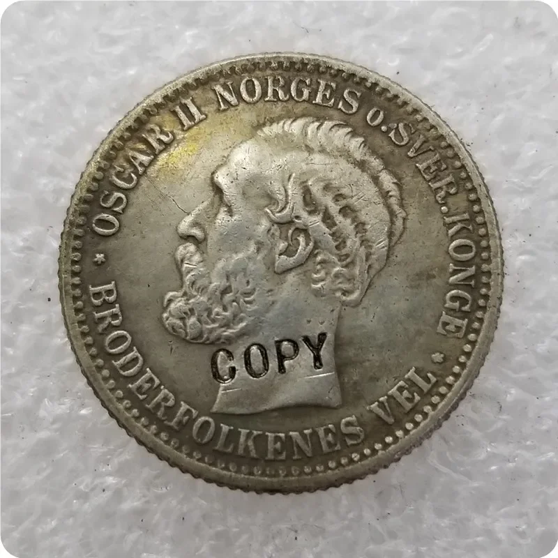 1874-1904 Norway 50 Ore COINS COPY Challenge Pocket Coins Christmas Gifts