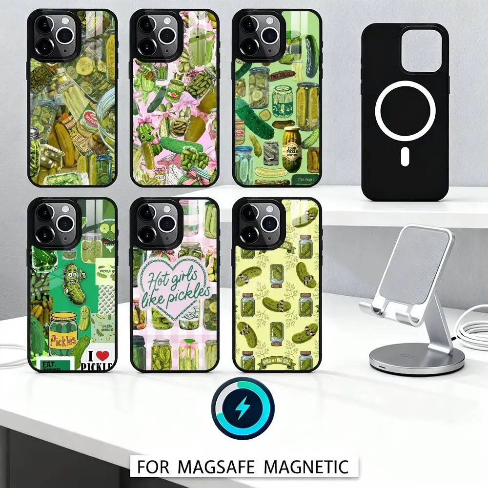 

Vintage Jar Pickle Collage Phone Case For iPhone 16,15,14,13,12,Pro,Max For Magsafe Magnetic Wireless Charging