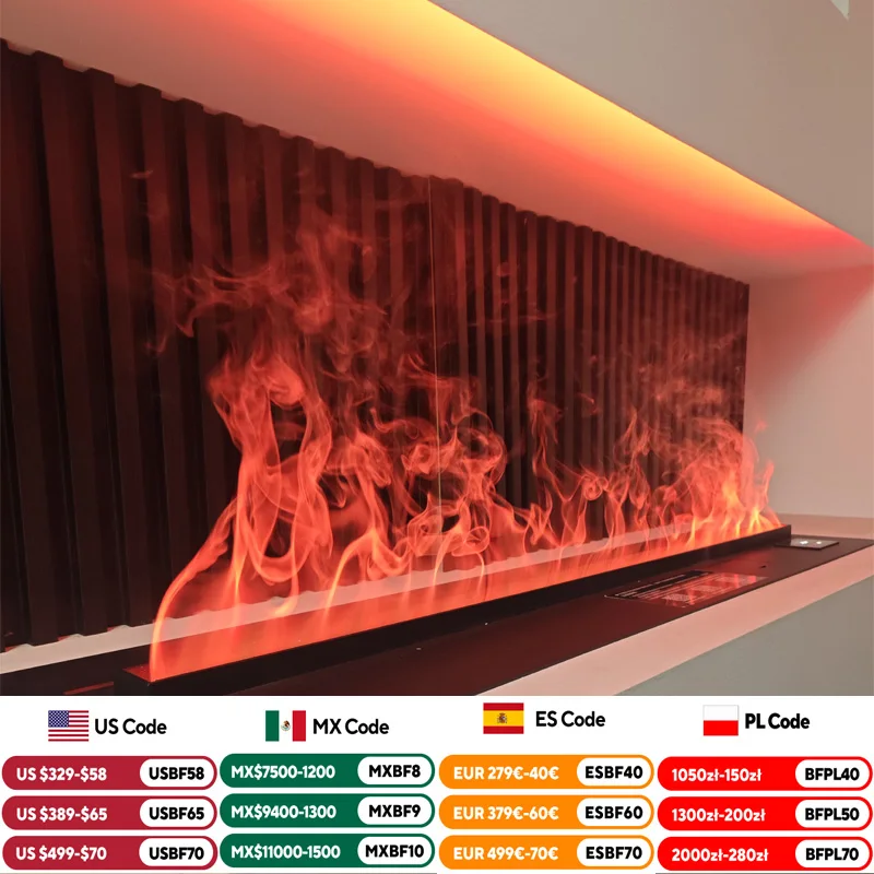 

3D электрический камин, приложение, интеллектуальное управление, цветная УФ-стерилизация, безопасное украшение, электронный камин для ТВ-шкафа