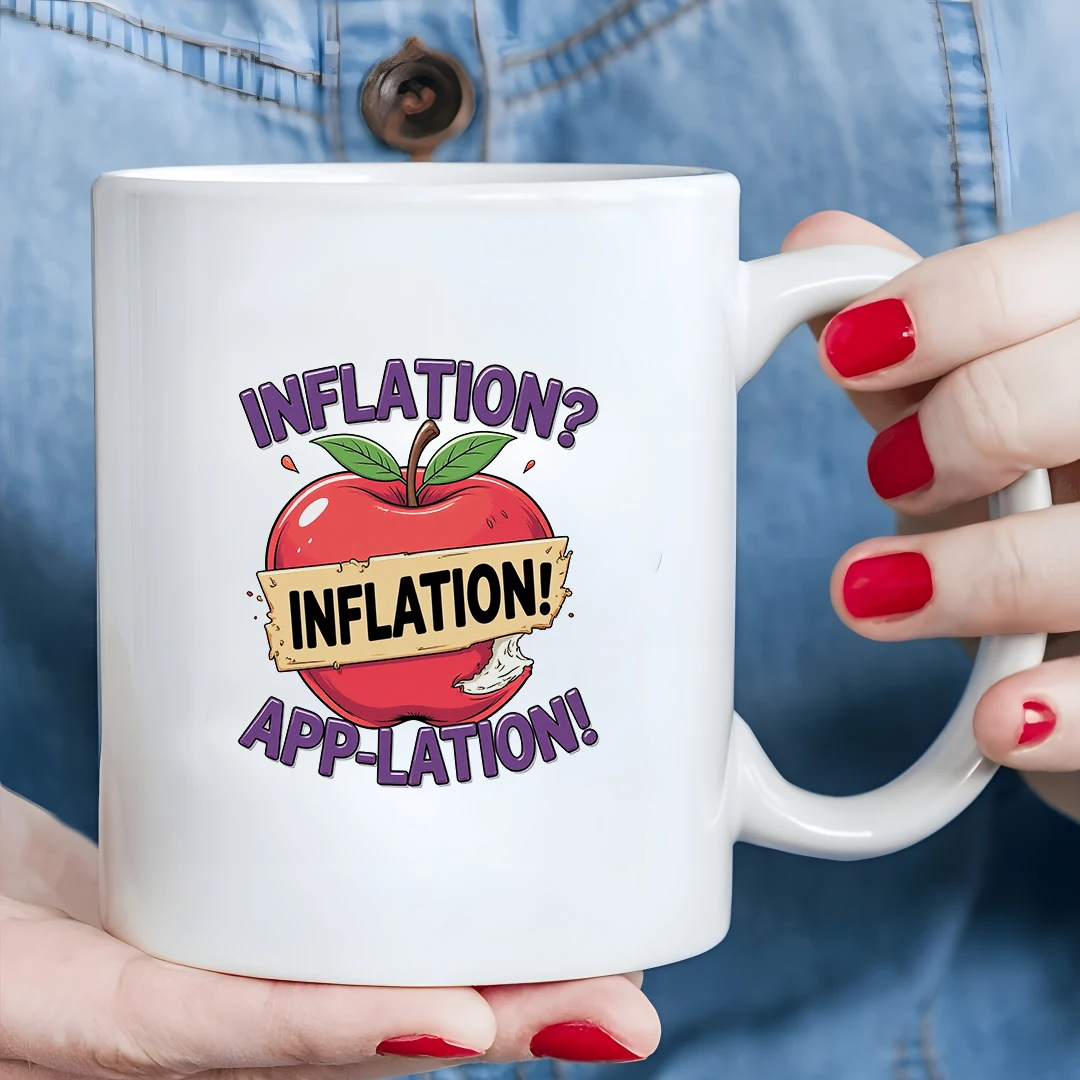 

11oz Apple Cartoon Mug + Creative Inflation Cup + Kids Family Office Cup - Must-Have Christmas Gift