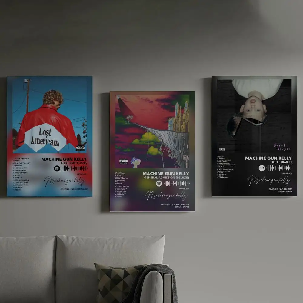 

MGK Album Poster Prints Canvas Painting Wall Art Picture Living Room Home Decor Tracklist Music Album Cover