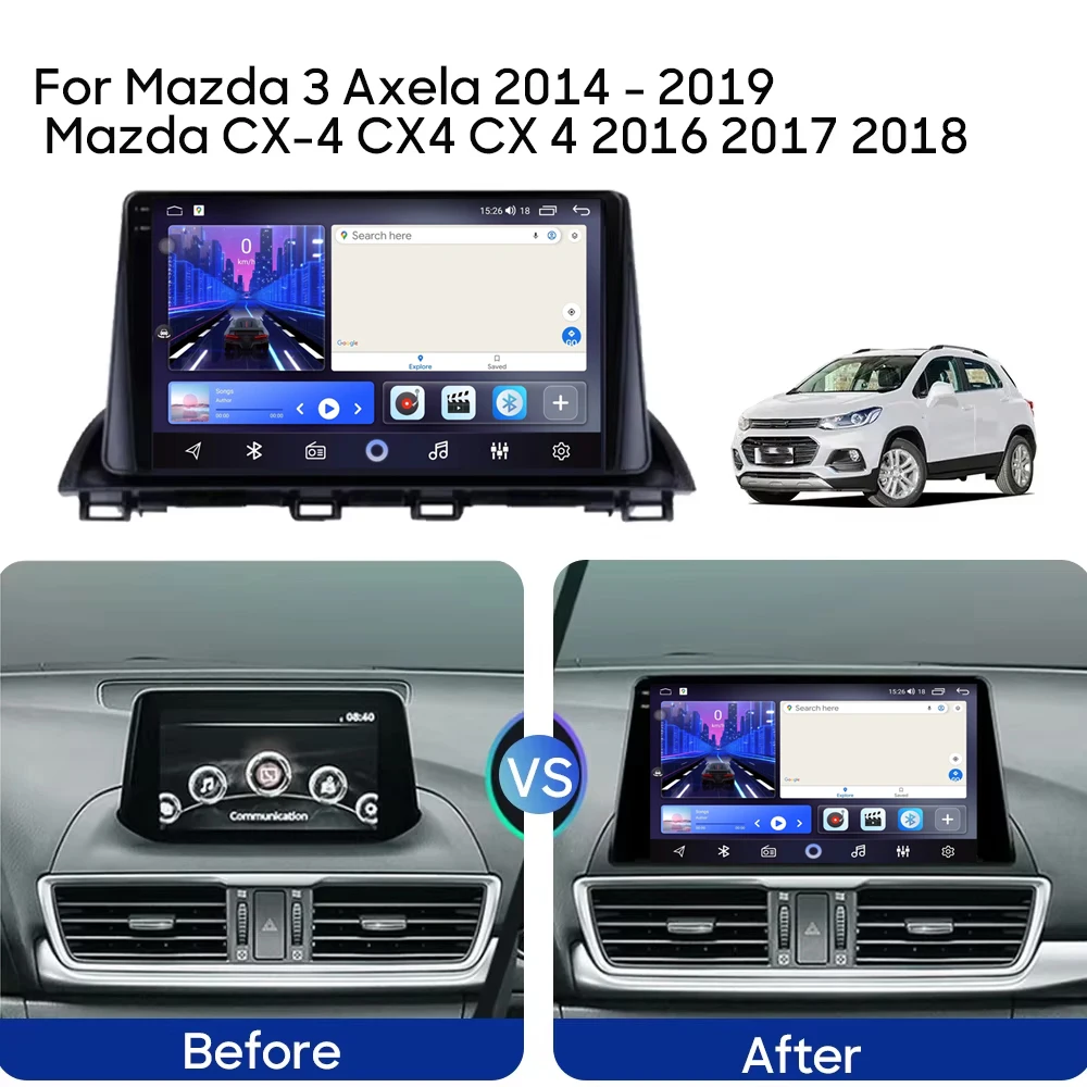 Android 16 Carplay Auto Car Radio For Mazda 3 Axela 2013-2018 Stereo GPS Navigation Multimedia Video Player Autoradio Head Unit