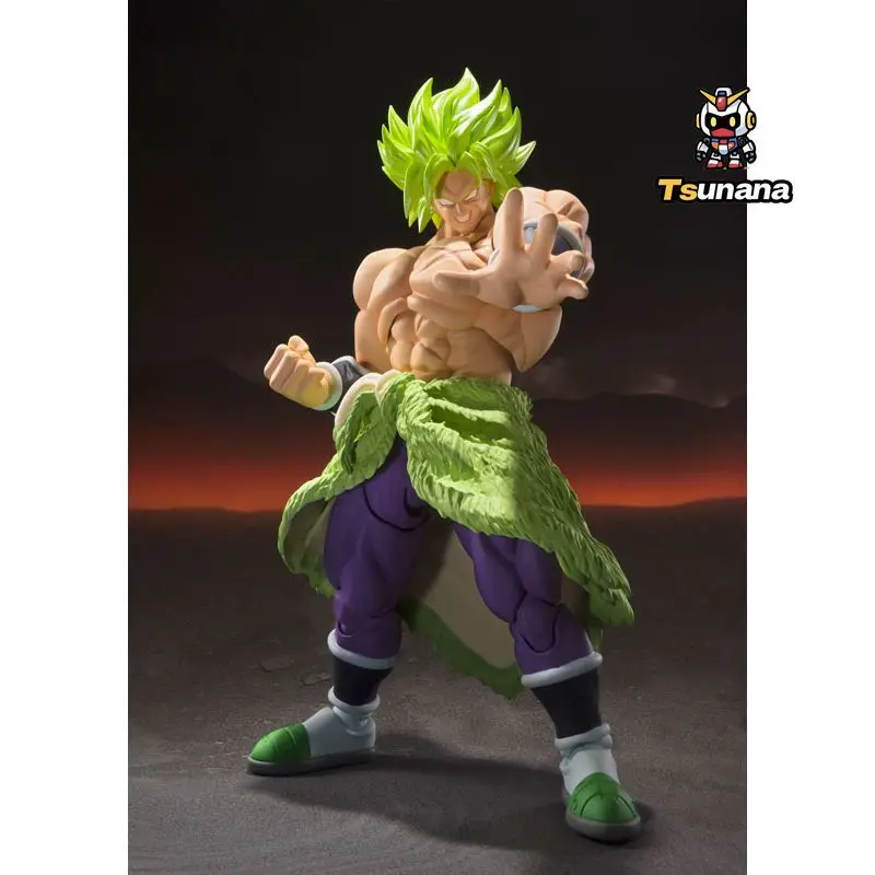 BANDAI S.H.Figuarts Super Saiyan Broly Asli Bola Naga Kekuatan Penuh Super Broly Tersedia Mainan Model Figur Anime