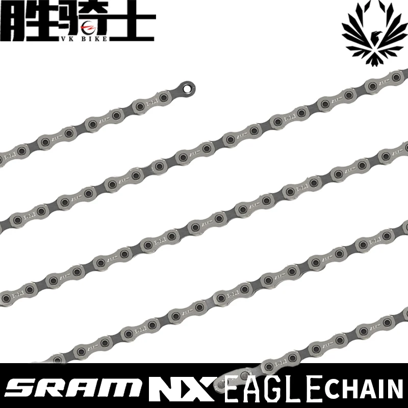 

SRAM NX EAGLE 1X12s 12S 12V 12 Speed MTB Bicycle Mountain Bike Chain With Original 126L Links with Power Lock link