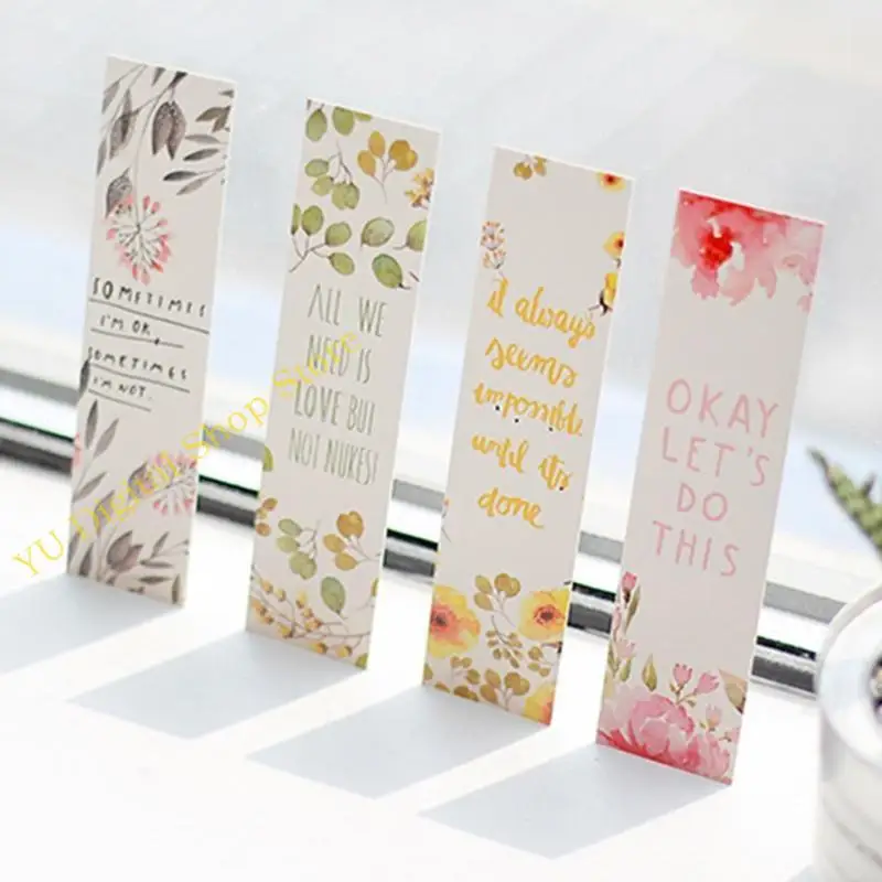 96BA Pack of 30pcs Message Card Paper Blossom Flower Page Dividers