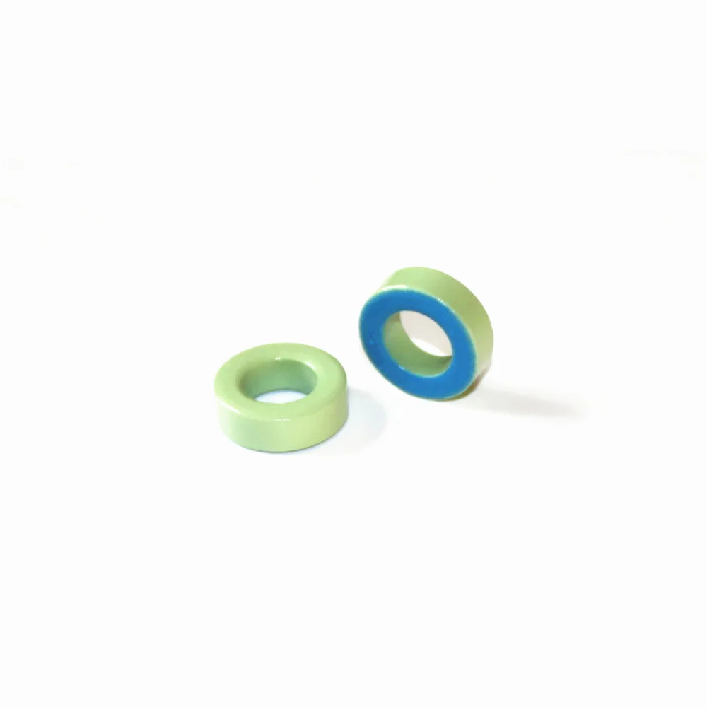 T94-52 Iron Ferrite Toroid Cores 24*14*8mmFor Inductors Iron powder Core  Blue Green Ring  24mm x 14mm x 8mm