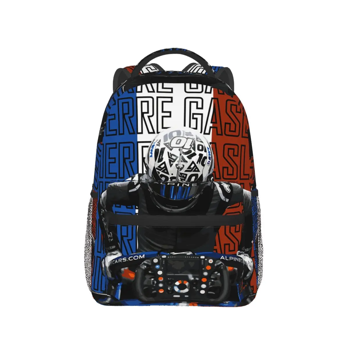 

Pierre Gasly Students School Bags Boy Girl Fashion Formula F1 Teens Books Backpack