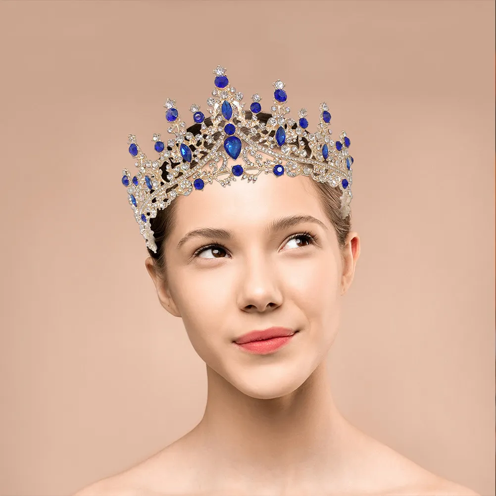 

Стильная свадебная корона с камнями, тиара для невесты, аксессуар для волос, изящный дизайн, удобная для свадебной вечеринки, корона с камнями
