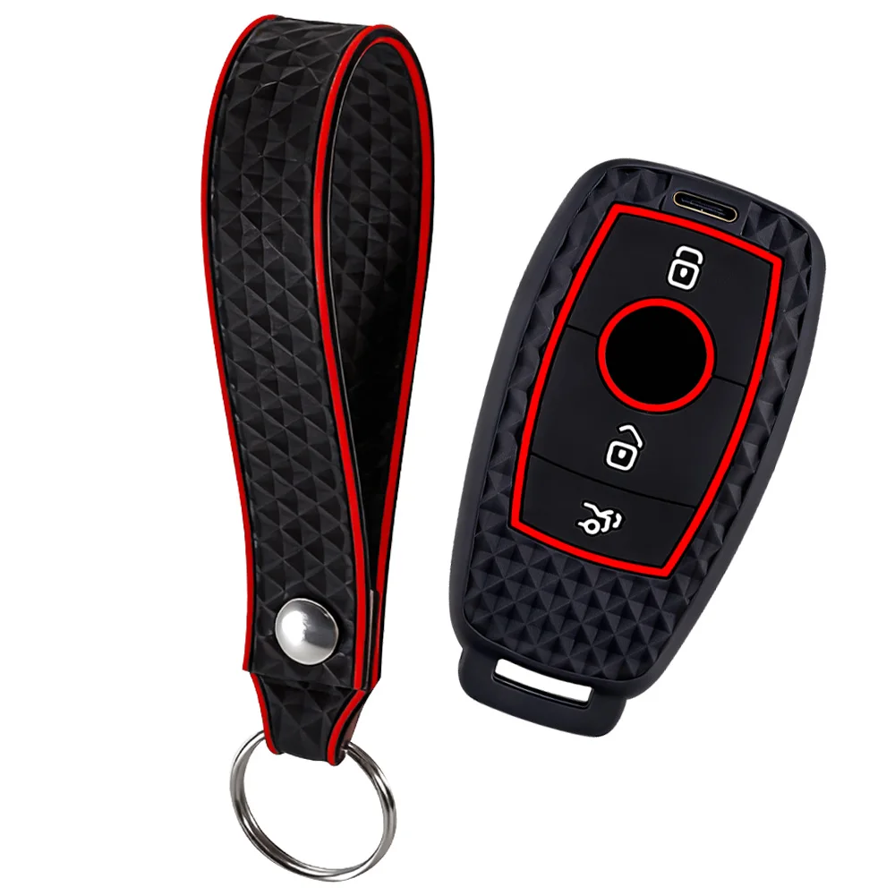 Remote Key Case Cover Shell For Mercedes Benz A C E S G Class GLC CLE CLA GLB GLS W177 W205 W213 W222 X167 AMG Accessories
