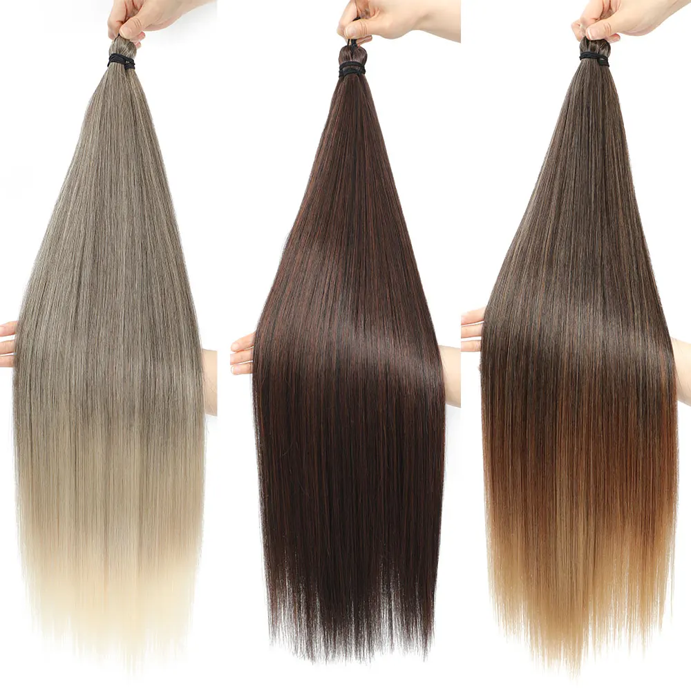 Straight Pony Hair Bundles Crochet Braids Hair Synthetic Braiding Hair Soft Crochet Hair Extensions