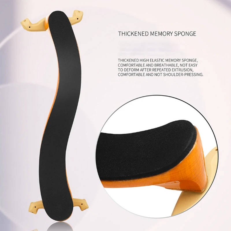 IRIN Adjustable Violin Shoulder Rest Violin Shoulder Rest 4/4 With Sponge Padding For Violinist