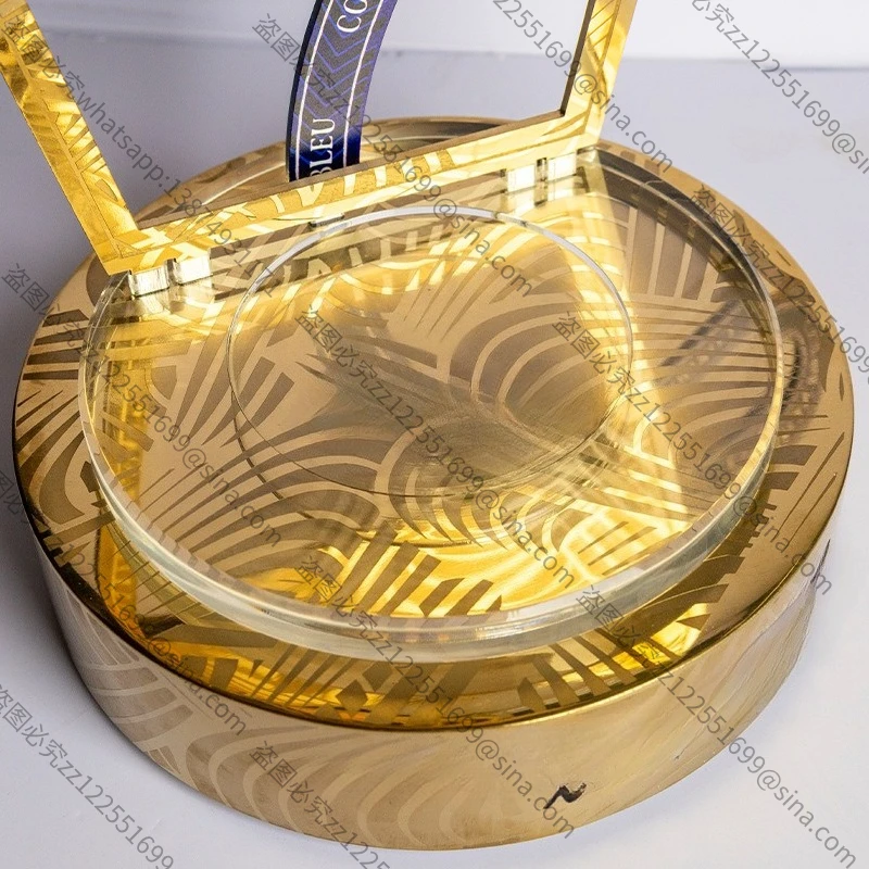 Suitable for High-value Led Foreign Wine Seats, High-end Metal Luminous Foreign Wine Display Stands, Wine Supplies Display