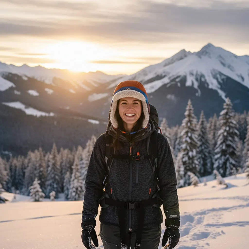 

Зимняя шапка-ушанка с флисовой подкладкой, ветрозащитная, для женщин