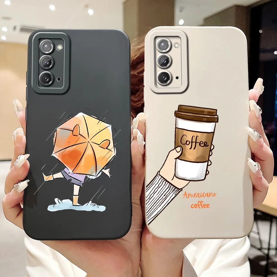For Samsung Galaxy Note 20 5G 20 Ultra Case Fashion Tulip Flower Coque Soft TPU Back Cover Bumper For Samsung Note20 Ultra Funda