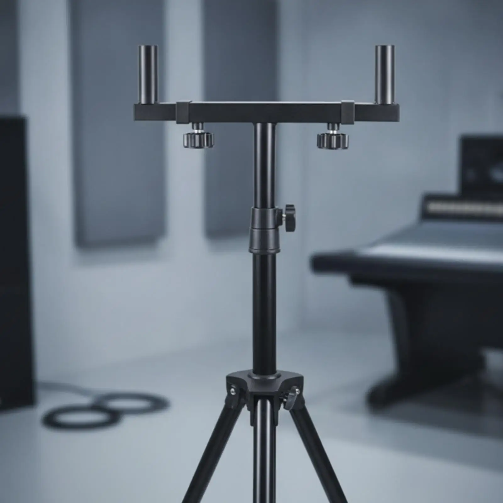 2 Pieces Speaker Support Bracket with Horizontal Bar Stable for Rehearsal Studio