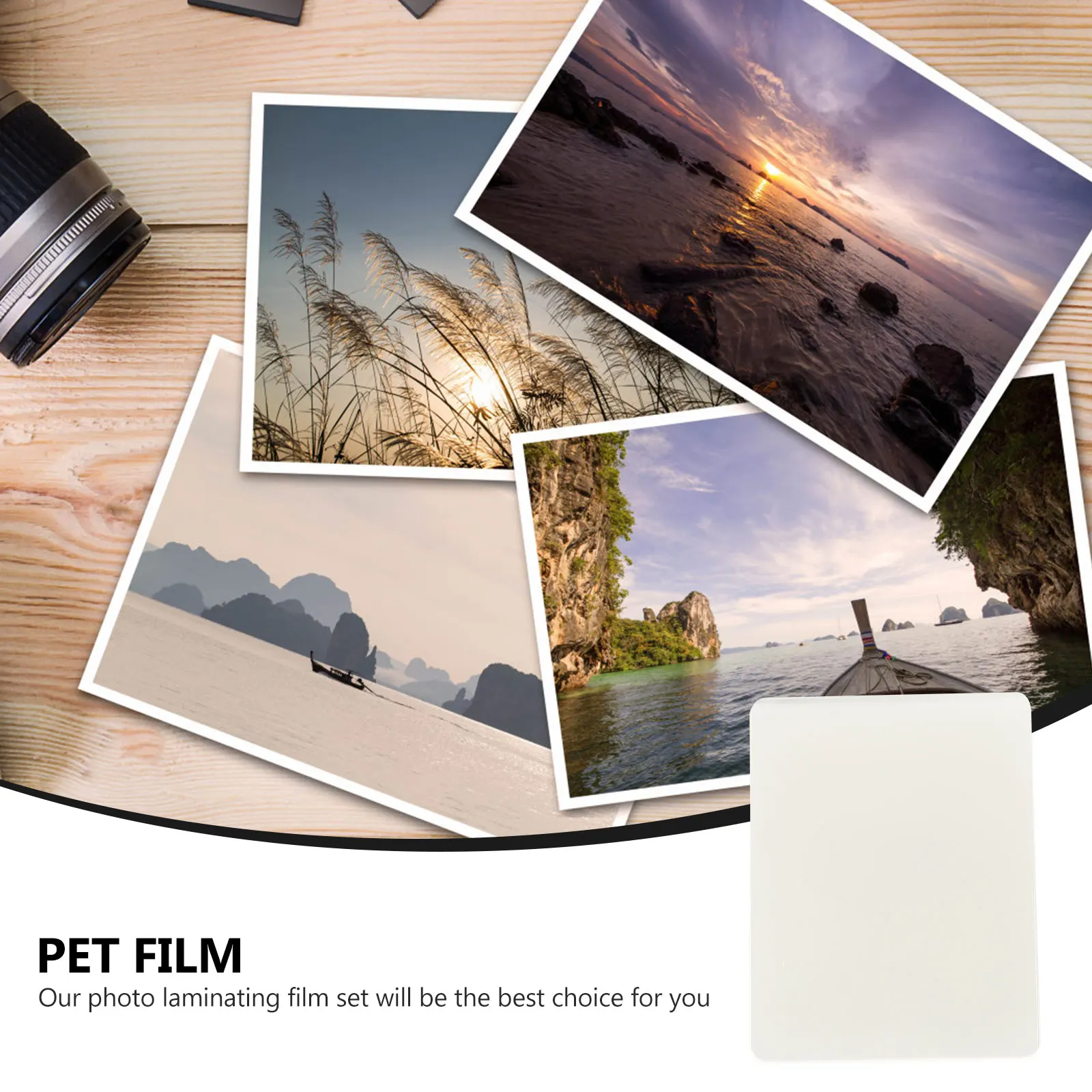 

3Sets Laminating Films for Picture Waterproof Fade Resistant Anti Reflective Clear Sheets Photo Protection Supplies