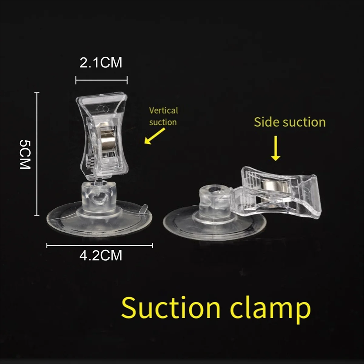 

ABAZJ 10Pcs Suction Cup Clips Transparent Sucker Clamp Bathroom Window Glass Suction Cup with Clip for Advertising Display